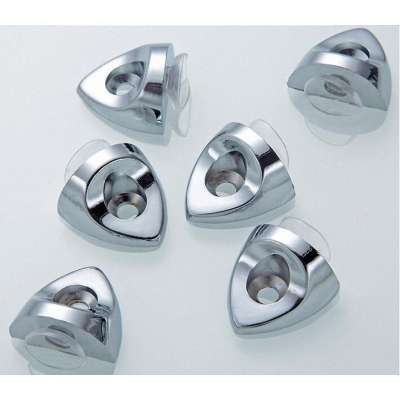 zinc alloy glass panel holding clips glass shelf support clip