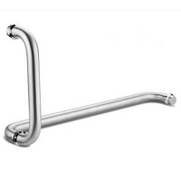 Stainless Steel Mirror Finish Shower Glass Door Pull Handle