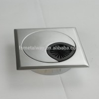 Zinc Alloy Computer desk metal square decorative table hole covers