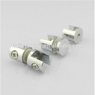 zinc alloy chrome finish glass holding shelf support clips