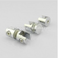 zinc alloy chrome finish glass holding shelf support clips